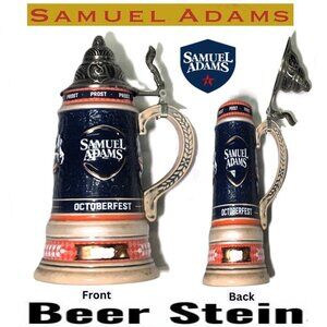 🛑SAMUEL ADAMS Octoberfest ➕🆒 BEER STEIN Limited Edition CUP 💸BUY NOW‼️🟢